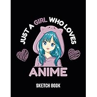 Sketch Book Anime Kawaii Love Drawing Pad Art Pencil Sketching Crayon Coloring Pen Writing Doodle Practice How To Draw Notebook Journal For Girls Kids ... Paper 120 pages (60 sheets) 8.5 x 11