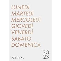 2023 - AG2023A4GRI: Agenda 2023 giornaliera 2 pagine per giorno 21x29,7 cm A4, italiano (Italian Edition)