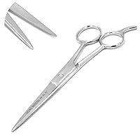 Professional Barber/salon Razor Edge Hair Cutting Scissors / Shears (6.5-inch) - Ice Tempered Stainless Steel Reinforced With Chromium To Resist Tarnish And Rust