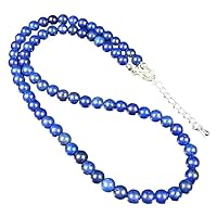 Fashion Jewelry 6mm Natural Round Lapis Lazuli Beads Necklace 18-36