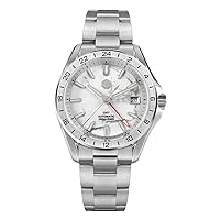 San Martin Men GMT Watch 39mm Automatic Mechanical Wristwatch 10ATM Luminous Sapphire Mirror Steel Bezel NH34