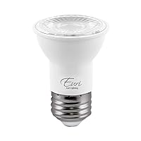Euri Lighting EP16-7W4000ew Dimmable LED PAR16 E26 Base, 7W (50W Equal), Soft White (3000K), 500lm, 80CRI, 40° Beam Angle, Damp Rated UL, Energy Star 3YR 25K HR WTY, One Count