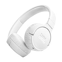 JBL Tune 670NC - Adaptive Noise Cancelling with Smart Ambient Wireless On-Ear Headphones, Up to 70H Battery Life with Speed Charge, Lightweight, Comfortable and Foldable Design (White)