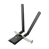 TP-Link WiFi 6 PCIe WiFi Card for Desktop PC AX1800 (Archer TX20E), Bluetooth 5.2, WPA3, 802.11ax Dual Band Wireless Adapter with MU-MIMO, Ultra-Low Latency, Supports Windows 11, 10 (64bit) Only