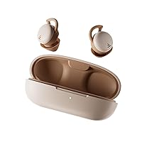 MY002S Wireless Bluetooth 5.3 Headphones, Invisible Earbuds for Side Sleepers, Smallest Tiny Ear Buds, Noise Cancelling Sleeping Earplug, 28 Hours Battery Life, Brown