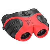 Binoculars, 8x21, Mini Compact Zoom High Resolution Shockproof Binoculars for Boys and Girls, The Best Toy Gift for Children
