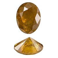 0.50-0.55 Cts of 5.7X 4.3 mm I3 Quality Oval Natural Golden Brown Diamond (1 pc) Loose Diamond