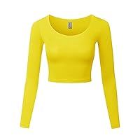 Made by Emma Women's Casual Comfortable Soft Stretch Solid 3/4 Sleeve V-Neck Top