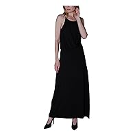 Womens Black Sleeveless Maxi Sheath Evening Dress Juniors Size: XXS