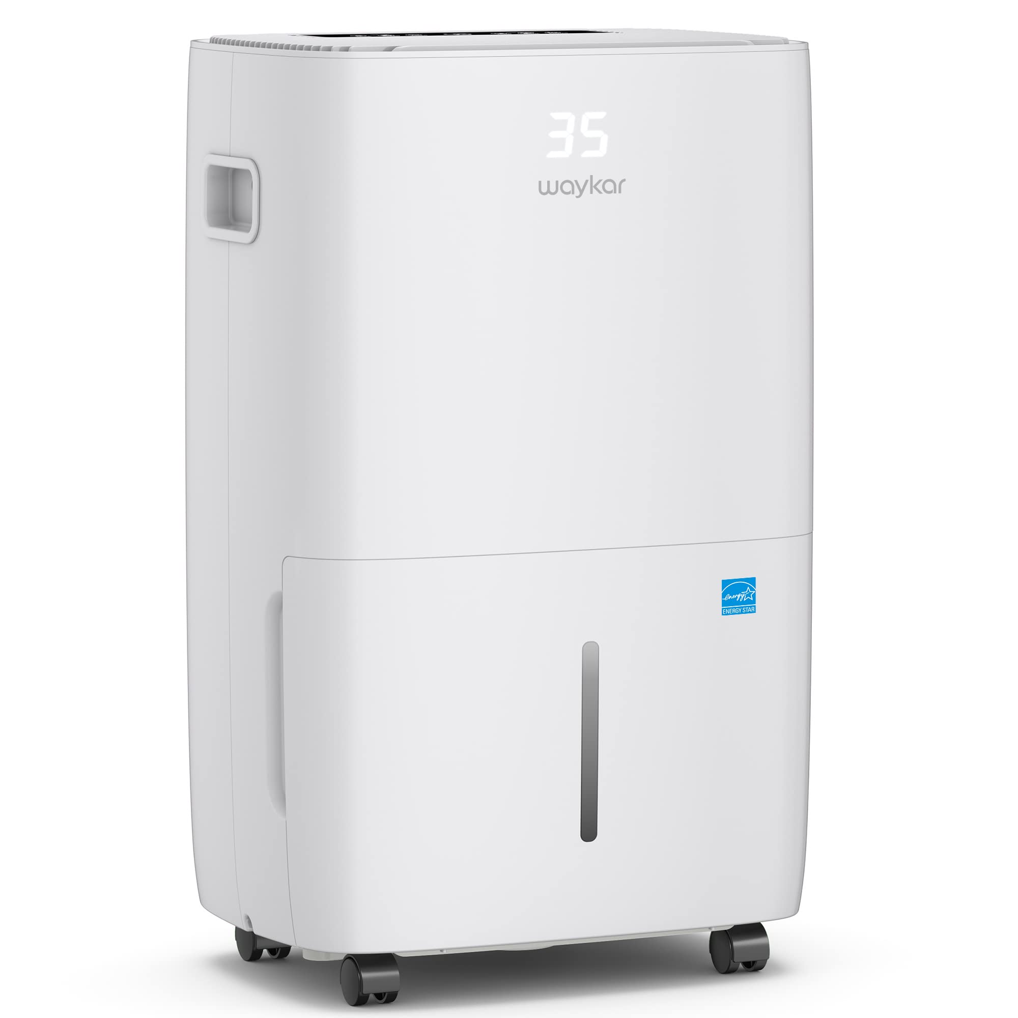 Waykar 130 Pints 6,500 Sq. Ft Energy Star Dehumidifier with Drain Hose for Commercial and Industrial Large Rooms, Warehouses, Storages, Home, Basements and Bedroom with 2.04 Gal Water Tank