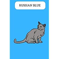 Russian Blue: This( Russian Blue notebook/Russian Blue journal )beautifully designed for Russian Blue Lovers with Russian Blue Design ,for taking ... setting,meeting notes,etc.