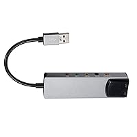 USB 2.0/ Mic/Line/SPDIF Sound Card Stereo Sound Card Converter 3.5mm AUX Microphone Jack for PC Laptop Desktop