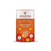 Beauty Back Gummies for Hair, Nail and Skin | for Men & Women | Vegan | Plant Based Biotin | Orange | 30 Biotin Gummies (1 Gummy a Day)