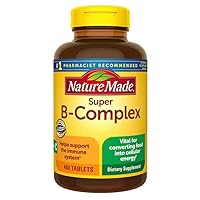Nature Made Super B-Complex with Vitamin C and Folic Acid, Dietary Supplement for Immune Support, 460 Tablets, 460 Day Supply