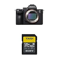 Sony a7 III ILCE7M3/B Full-Frame Mirrorless Camera & Sony Tough-M Series SDXC UHS-II Card 128GB