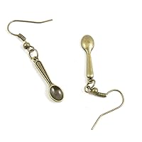 100 Pairs Fashion Jewelry Making Charms Earrings Backs Findings Arts Crafts Hooks Bulk Lots Wholesale Supplier F4HZ7 Spoon Tablespoon