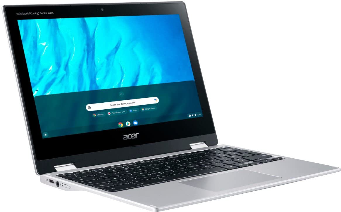 Acer Spin 2023 Flagship X360 2-in-1 Convertible Chromebook Laptop Business,11.6‘ HD Touchscreen IPS,8-Core MediaTek MT8183C Processor,4GB RAM,64GB eMMC,Wi-Fi 5,Chrome OS+HubxcelAccessory,Pure Silver