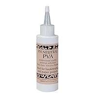 PH Neutral PVA Adhesive, Professional Adhesive, Dries Clear, Remains Flexible - 4 Ounce
