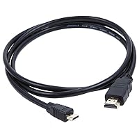 UPBRIGHT New Mini HDMI HDTV HD TV Audio Video AV A/V Cable Cord Lead Compatible with Tesco Hudl Tablet PC Connect to HD LCD LED TV Port 480i 480p 720i 720p 1080i 1080p