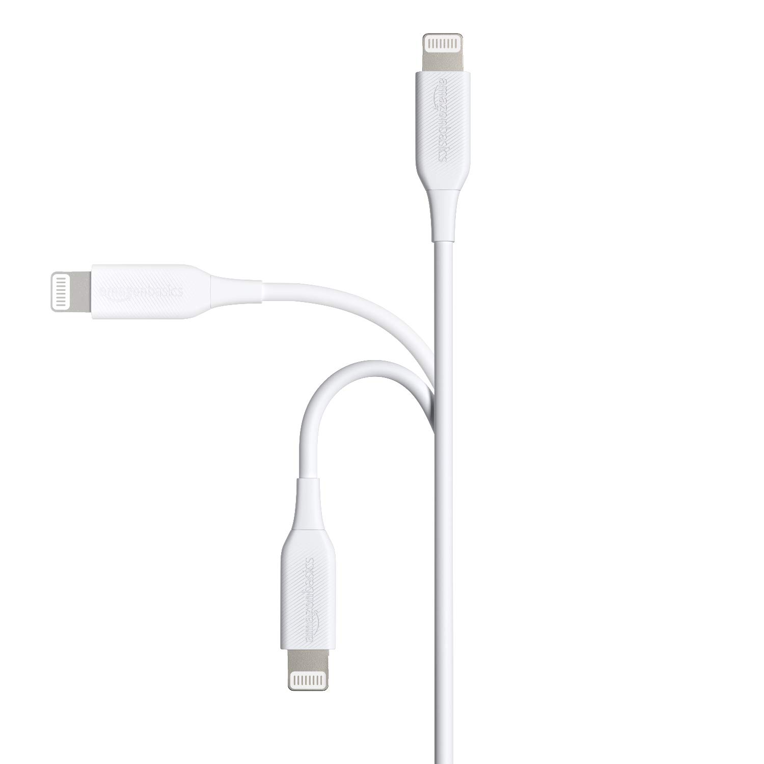 Amazon Basics USB-A to Lightning ABS Charger Cable, MFi Certified Charger for Apple iPhone 14 13 12 11 X Xs Pro, Pro Max, Plus, iPad, 6 Foot, White