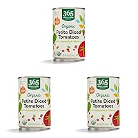 365 by Whole Foods Market, Tomatoes Petite Diced With Jalapeno Cilantro Organic, 10 Ounce (Pack of 3)
