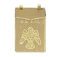 Dollhouse Miniature 1:12 Scale Brass Mailbox #S8519
