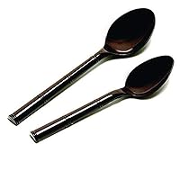 Sammons Preston Virtually Unbreakable Utensils, Strong, Durable, and Comfortable Silverware, Better Handling, Multi-Use Spoons, Dishwasher Safe, Tablespoon, Teaspoon, Stain Resistant, BPA Free