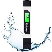 Water Quality Tester, TDS Meter, EC Meter & Temperature Meter 3 in 1, 0-9990ppm, Ideal Water Test Meter for Drinking Water, Aquariums