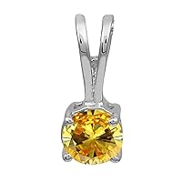 Multi Choice Round Shape Gemstone 925 Sterling Silver Solitaire Pendant Jewelry