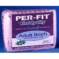 First Quality Incontinent Brief Prevail Tab Closure Regular Disposable Heavy Absorbency (#PF-016/1, Sold Per Case)