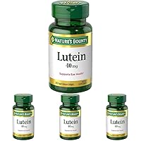 Nature's Bounty Lutein Pills, Eye Health Supplements and Vitamins, Support Vision Health, 40 mg, 30 Softgels (Pack of 4)