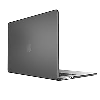 Speck Smartshell Case for MacBook Air 15 Inch (2023) - Scratch Protection, Slim MacBook Case, Slide Prevention - Obsidian/Sweater Grey