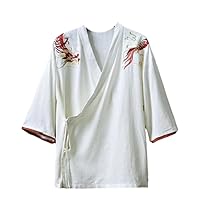 Dragon Embroidered Kimono Top Fusion Of Japanese And Chinese Styles