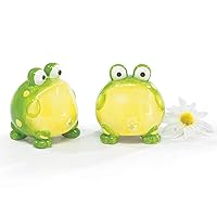 Toby The Toad Frog Salt And Pepper Shakers For Kit, One Size, Green