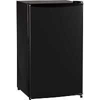 Midea WHS-121LB1 Mini fridge Small Refrigerator 3.3 Cubic Feet Black for Bedroom Office or Dorm with Adjustable Remove