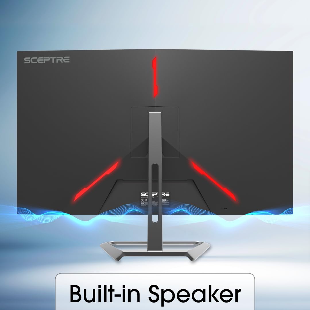 Sceptre 32-inch IPS 4K UHD 3840 x 2160 Monitor DisplayPort x2 HDMI x2 99% sRGB Build-in Speakers, Machine Black 2024 (U325W-UPT)