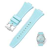 Waffle PRX Silicone Rubber Watch Band- Compatible for Tissot PRX 40mm - Quick- Release Replacement Watch Strap for Tissot Powermatic 80 Series - 12mm-Watch Band for Men & Women
