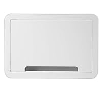 Legrand - OnQ 9 In. Media Enclosure, Wall Cable Management to Organize System Devices, Home Networking Panel Dual Purpose In Wall Enclosure for Device Storage, Media Box, White, ENP0905NAV1