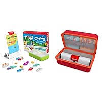 Osmo - Coding Starter Kit Plus Small Storage Case for iPad - 3 Educational Learning Games - Ages 5-10+ - Learn to Code, Coding Basics & Coding Puzzles - STEM Toy iPad Base Included