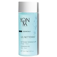 Yonka Gel Face Cleanser, Gentle Foaming Face Wash and Makeup Remover, Natural Plant-Based Formula to Purify Pores and Balance Skins pH, Acne Prone and Oily Skin, Paraben-Free, 2.5 Fl Oz