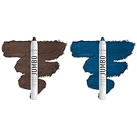 NYX PROFESSIONAL MAKEUP Jumbo Eye Pencil Duo - Frappe (Chocolate Brown) & Blueberry Pop (Blue)