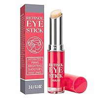 Retinol Eye Stick, Anti Aging Eye Cream for Wrinkles, Dark Circles and Puffiness, Under Eye Retinol Serum Balm, Eye Brightener Stick, Visible Results