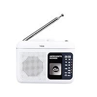 Cassette Playback Radio FM/AM Portable Radio Voice Recorder Support Built-in/External Microphone Recording