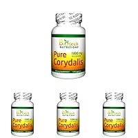 Pure Corydalis Dietary Supplement 10:1 Extract 1000 mg 120 Count (Pack of 4)