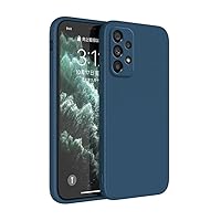 Basic Phone Case for Samsung A04S A22 A32 A42 A52 A52S A72 A13 A23 A33 A53 A73 5G Soft Thin Liquid Silicone Classic Cover,Blue, for A33 5G