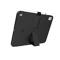 Speck iPad 10.9 Inch Tablet Case and Stand - Scratch Resistant, Drop Protection & Quick Release Kickstand - for iPad 10th Gen 2022 - StandyShell Black/White