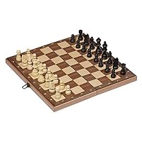 Chess Game in Wooden Folding Box, 38 x 38cm