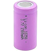 3.7V 1500Mah Lithium Battery E for 18350 Mobile Power Rechargeable Lithium Battery,1 PCS