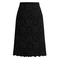 Summer Boho Maxi Dresses for Women 2024, Women Lace Skirt A-Line Hollow Out Fitness Skirt Knee Length Plus SIz
