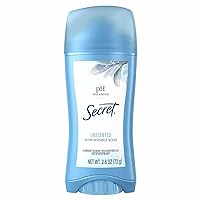 Sld Inv Unscnted Size 2.6z Secret Unscented Invisible Solid Antiperspirant Deodorant,(pack of 3)